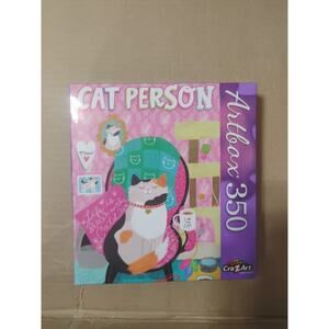 Cat Person Artbox 20" × 12" 350 Piece Puzzle, NEW
